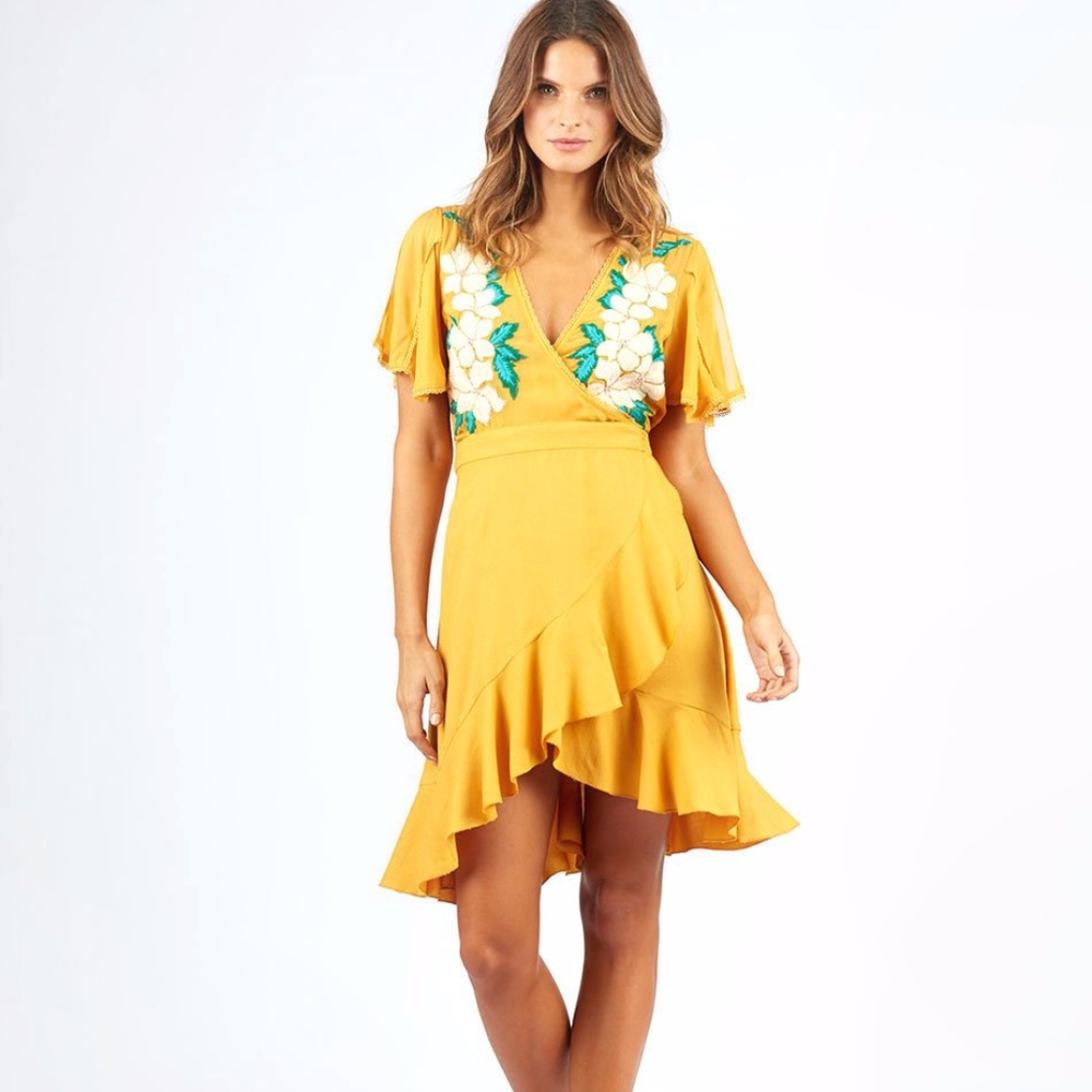 Cleobella Lillian Embroidered Wrap Dress SOLD OUT